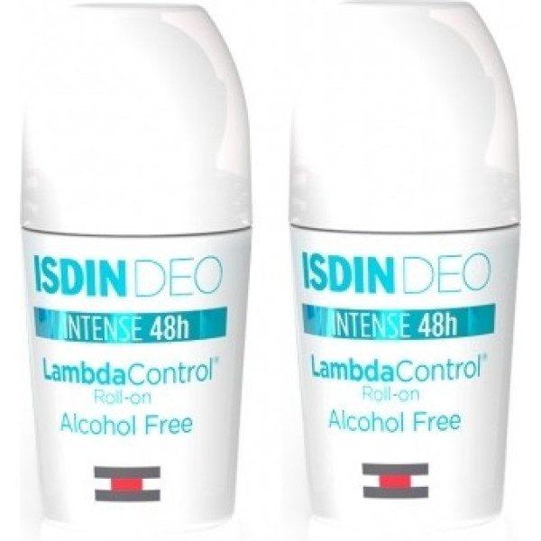Isdin Lambda Control Intense Desodorante Roll-on Fresh Duo 48h 2 X 50 ml Unissex