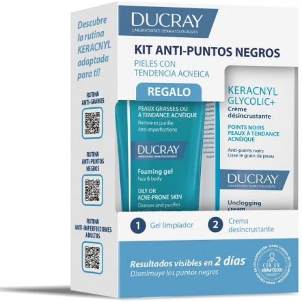 Ducray Keracnyl Anti-puntos Negros Lote 2 Piezas Mujer