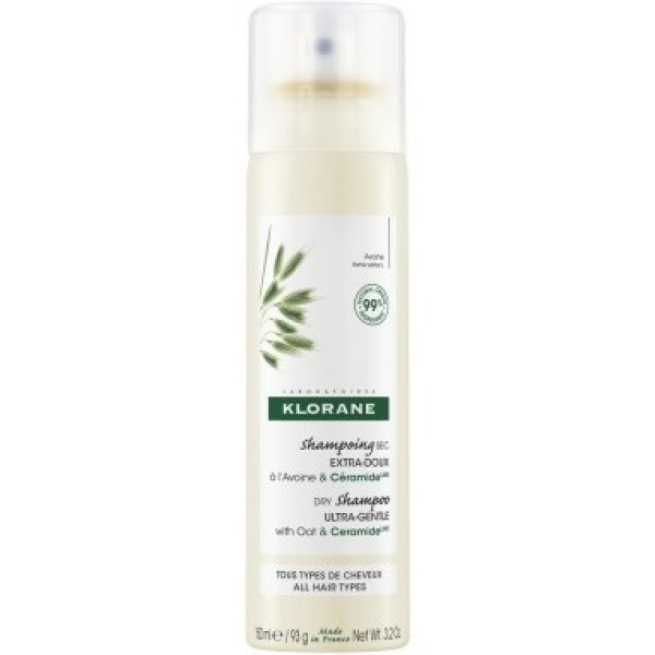 Klorane Au Lait D'Avoine Shampooing Sec Extra Lisse 150 Ml Unisexe