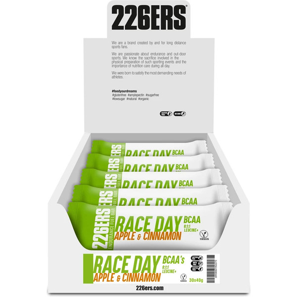 226ERS Race Day Bar BCAAs 30 Riegel x 40 gr