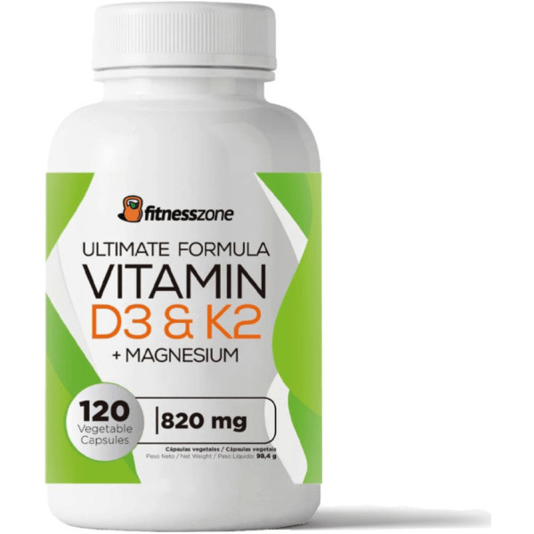 Fitnesszone Ultimate Formula Vitamin D3 & K2 + Magnesium 120 Caps
