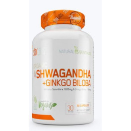 Starlabs Nutrition Ashwagandha + Ginkgo Biloba  60 Caps