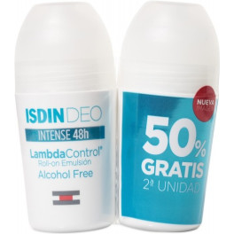 Isdin Lambda Control Intense 48h Desodorante Roll-on Emulsión Duo 2 X 50 Ml Unisex
