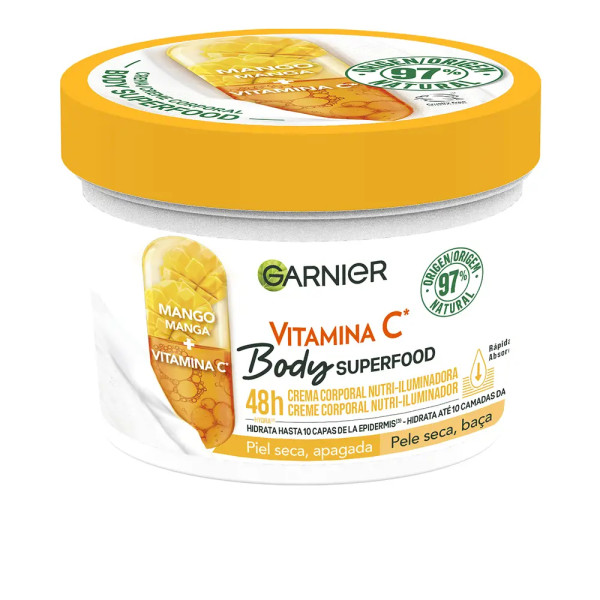 Garnier Body Superfood Crème Corporelle Nutri-illuminatrice 380 Ml Femme