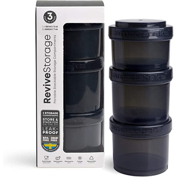 Smartshake Bote Revive 3 Uds Negro