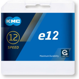 Kmc Cadena E12 Ept E-bike 130 Eslabones 12v Plata (25 Unidades)
