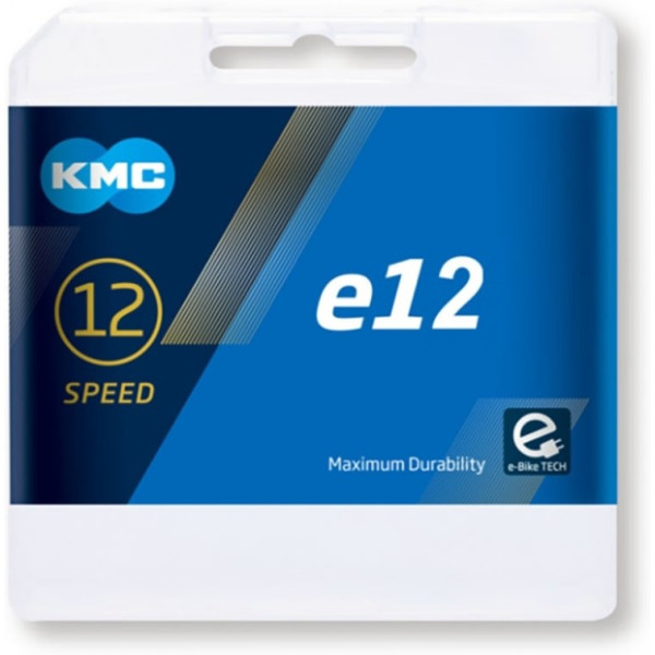 Kmc Cadena E12 Ept E-bike 130 Eslabones 12v Plata (25 Unidades)