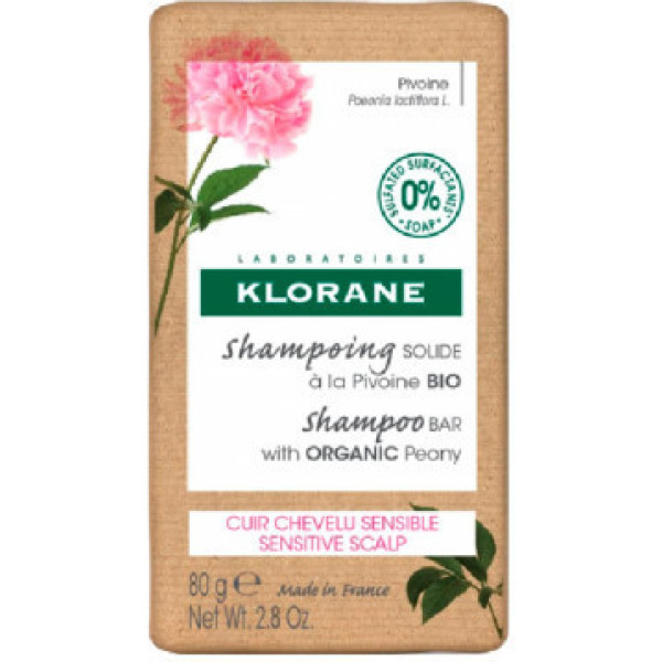 Klorane A La Peonia Shampoing Solide Bio 80 Gr Mixte