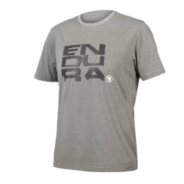 Endura One Clan Organic Tee Stacked Gris Hombre