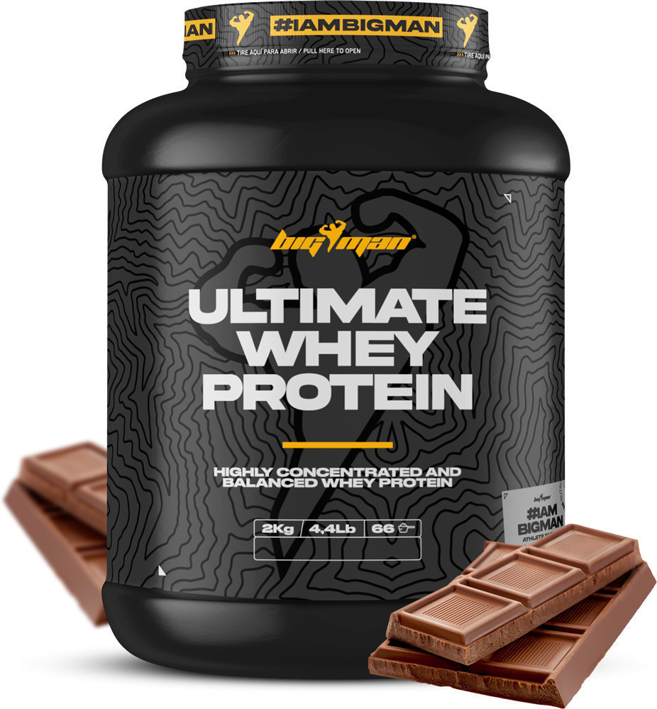 Bigman | Ultimate Whey 2Kg (Chocolate) | ProteíNa Concentrada De Calidad | Bcaa Y Glutamina | Gran Ganancia Muscular | RecuperacióN Deportiva | TonificacióN Muscular-image