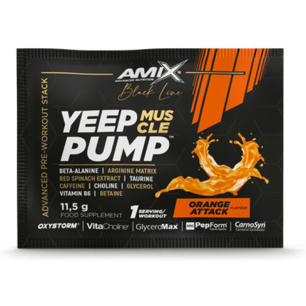Amix Black Line Pre Entreno Yeep Pump 1 Sobre X 11 Gr