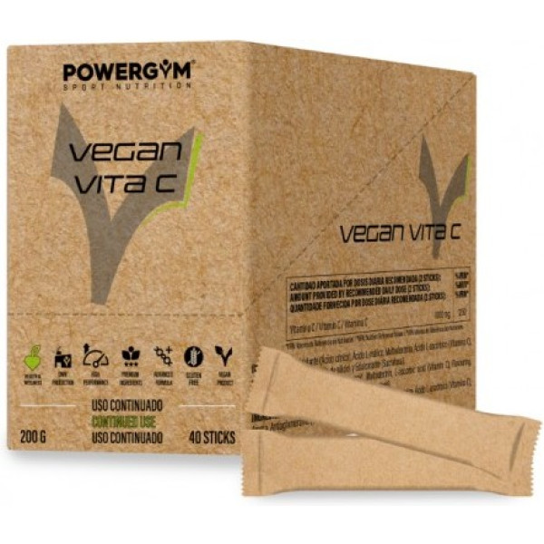 Powergym Vegan Vita C 40 Cápsulas