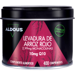 Aldous Labs Levadura De Arroz Rojo Con Coenzima Q10 400 Comp