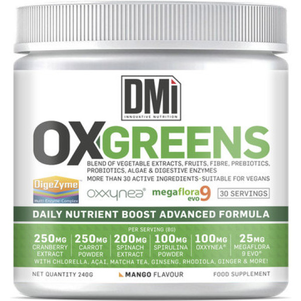 Dmi Nutrition Ox-greens (with Digezyme. Oxxynea. Megaflora 9 Evo) 240 Gr