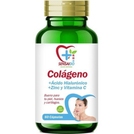Sensai Colágeno + ácido Hialurónico - Para Articulaciones Y Piel - Hidrolizado En 60 Caps