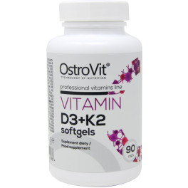 Ostrovit Vitamine D3+k2 90 Parels