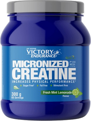 Victory Endurance Micronized Creatine (300G) Gusto Fresh Mint, Creatina Micronizzata Ultra Fine 200 Mesh, Con Astragin Per Assorbimento Ottimale, Aumenta Le Prestazioni Fisiche, Senza Zucchero, Vegano