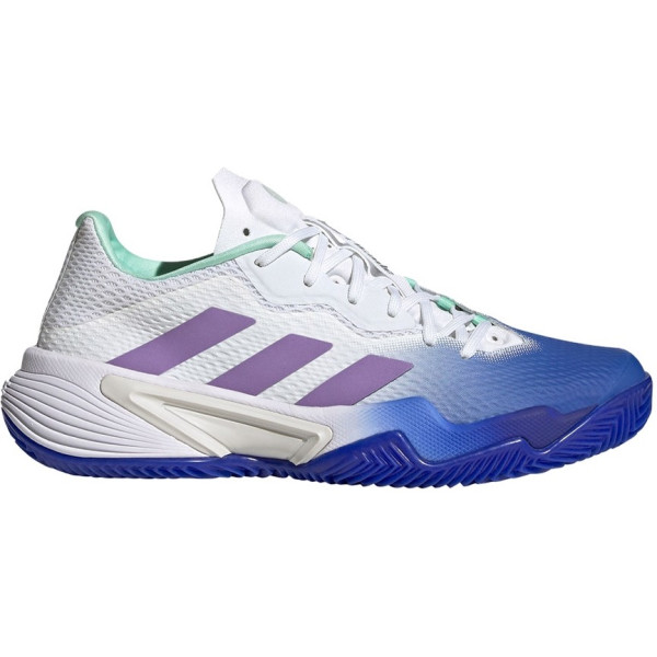 Adidas Barricade Clay Blanco Azul Mujer Hq8428 - Blanco Claro