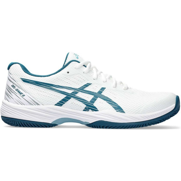 Asics Gel-game 9 Clay Oc Blanco Turquesa 1041a358 102 - Blanco Claro