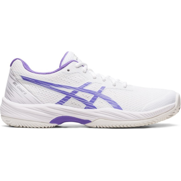 Asics Gel-game 9 Clay/oc Blanco Morado Mujer 1042a217-101 - Blanco Claro