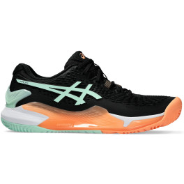 Asics Gel-resolution 9 Padel 1042a245-001 Naranja Mujer - Negro