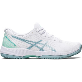 Asics Solution Swift Ff Clay Blanco Azul Mujer 1042a198 104 - Blanco