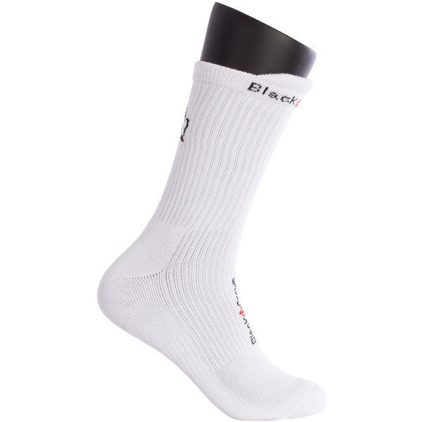 Black Crown Calcetines Premium Altos - Blanco