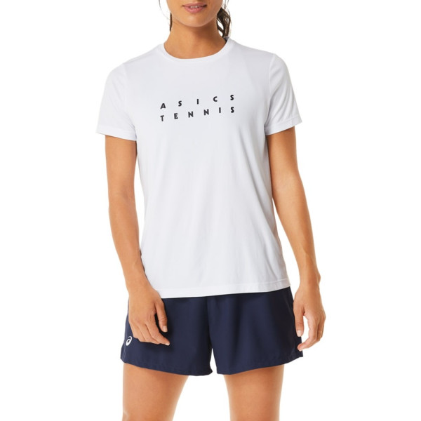 Asics T-Shirt Damen Court Graphic Tee 2042a259 Damen - Blau
