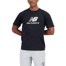 New Balance Camiseta Essentials Stacked Logo - Azul Marino