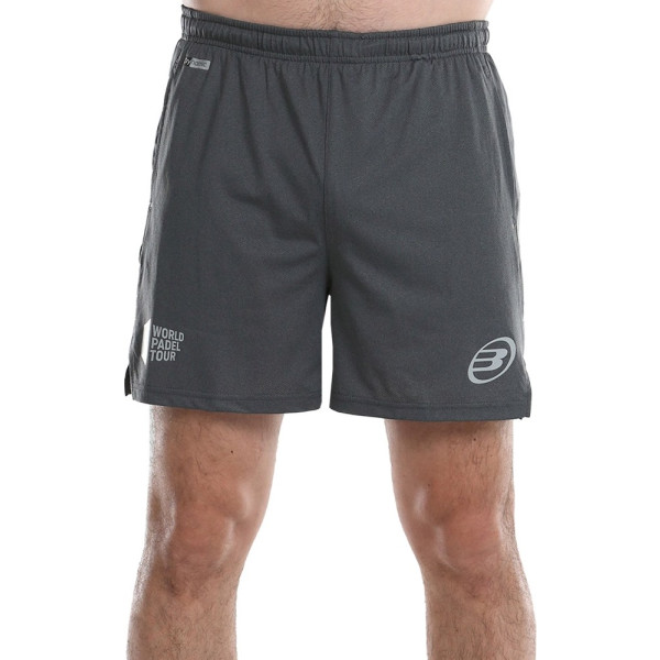 Bullpadel effen short - zwart