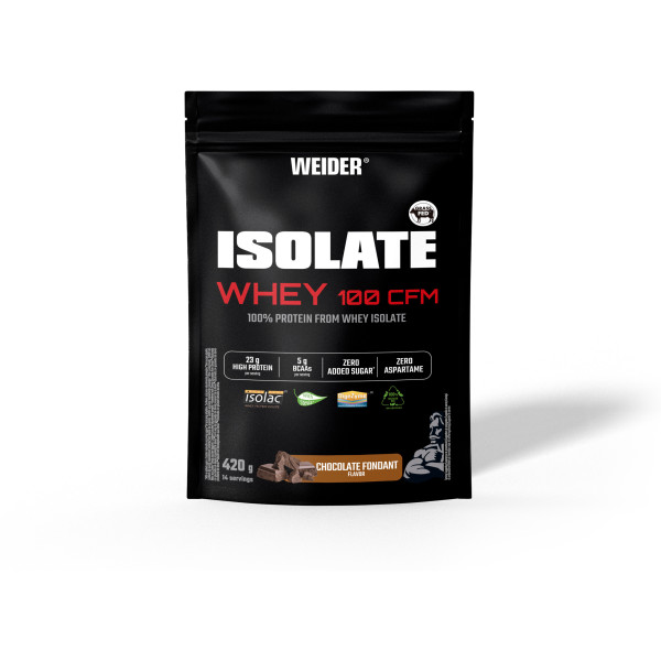 Weider Isolate Whey 100cfm 420 Gr - 100% Aislado De Proteina De Suero / Alta Pureza Y Calidad Superior