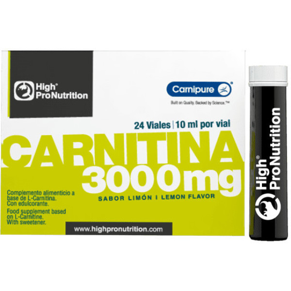 High Pro Nutrition L-carnitina 3000 Carnipure 24 Viales