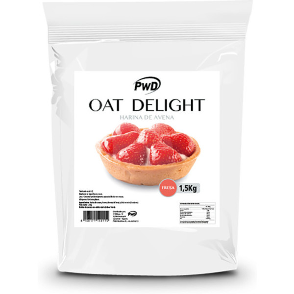 Pwd Oat Delight Harina De Avena Sabor Fresa 1.5 Kg (fresa)