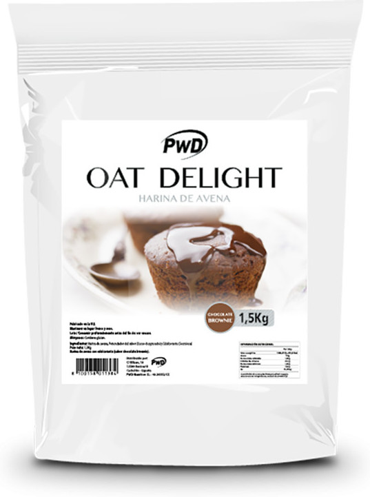 Pwd Nutrition Oat Delight Chocolade Brownie Smaak 1.5 Kg (Chocolade - Brownie)-image