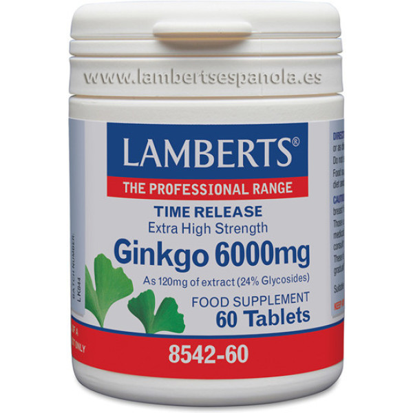 Lamberts Ginkgo Biloba 6000 Mg 60 Compresse