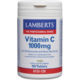 Lamberts Vitamina C 1000 Mg con bioflavonoidi e rosa canina 120 compresse