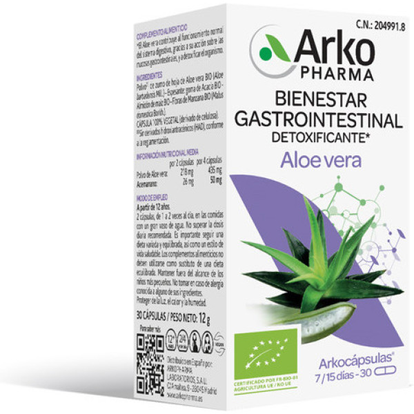 Arkopharma Aloe Vera Bio 30 Caps