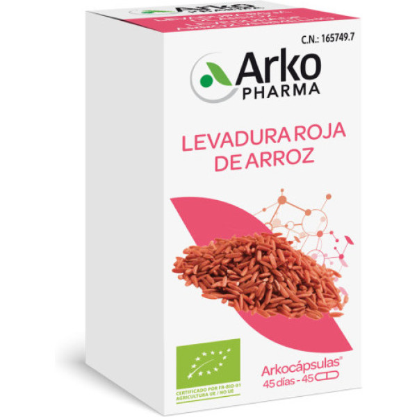 Arkopharma Levedura de Arroz Vermelho 45 Cápsulas