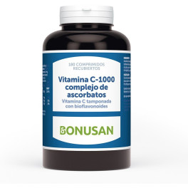 Bonusan Vitamina C-1000 Complejo De Ascorbatos 180 Comp