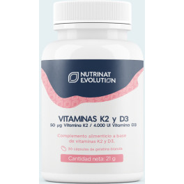 Nutrinat Evolution Vitaminas K2 Y D3 30 Caps