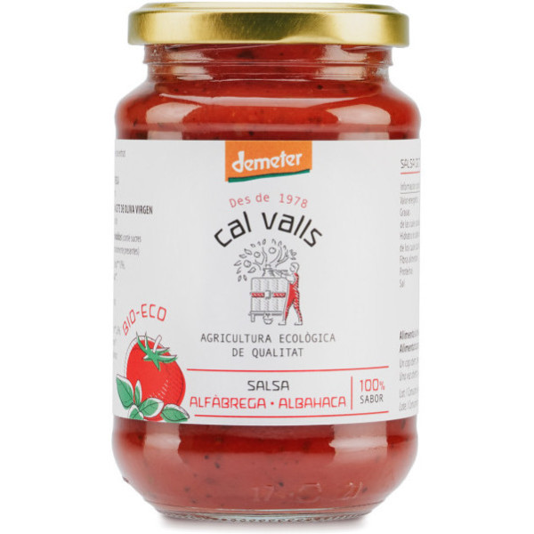 Cal Valls Salsa Di Pomodoro Con Basilico 350 G Eco