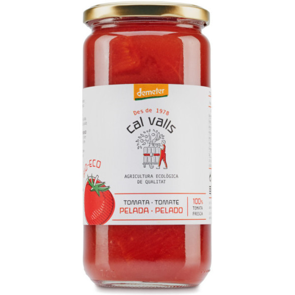 Cal Valls Ganze geschälte Tomate 660 Gr Öko