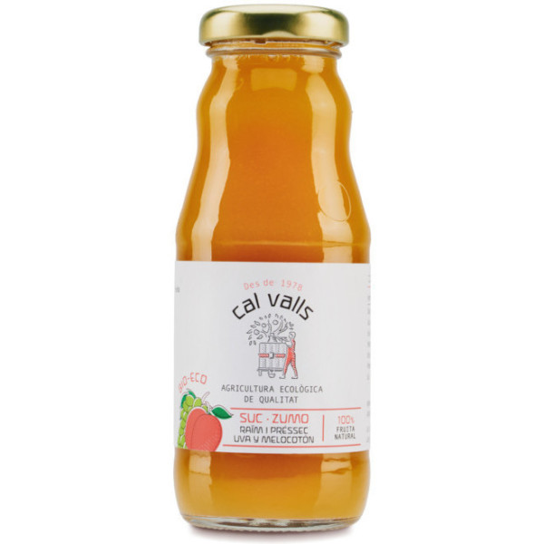 Cal Valls Jus De Pêche Et De Raisin 200 Ml Eco