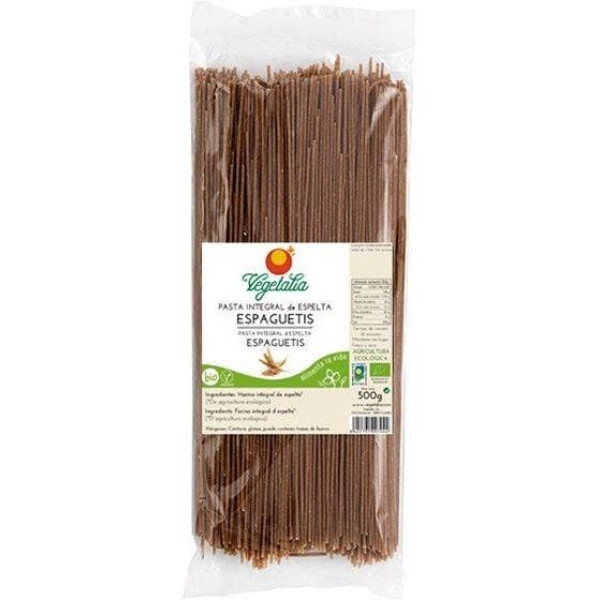 Vegetalia Spaghetti D'Épeautre Entier 500 Gr Bio