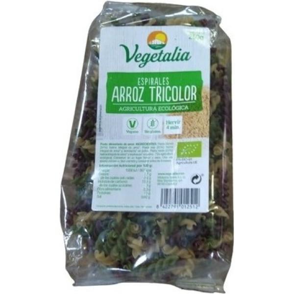 Vegetalia Espirales De Arroz Tricolor 250 Gr Bio Sg