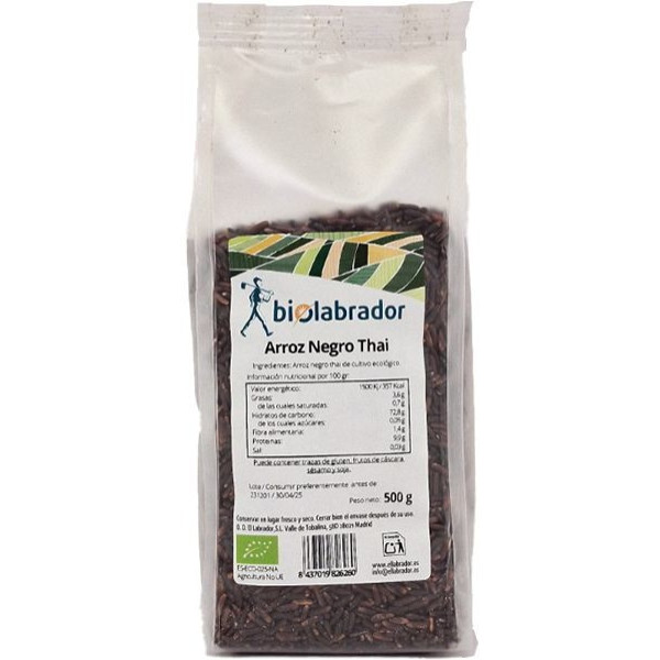 Arroz Preto Tailandês Biolabrador 500 Gr