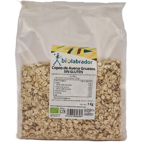 Biolabrador dicke Haferflocken, glutenfrei, 1 kg