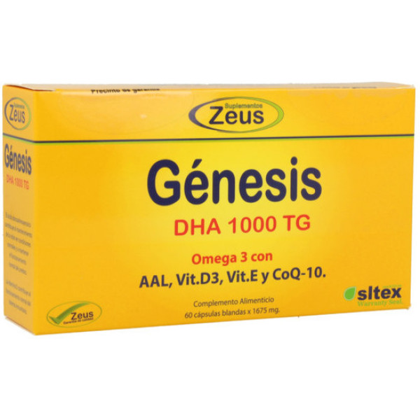 Zeus Génesis Dha Tg 1000 Omega 3 60 Caps