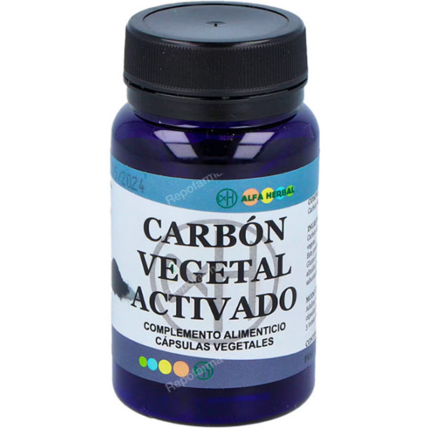 Alfa Herbal Charbon Végétal Actif 60 Caps Vegan