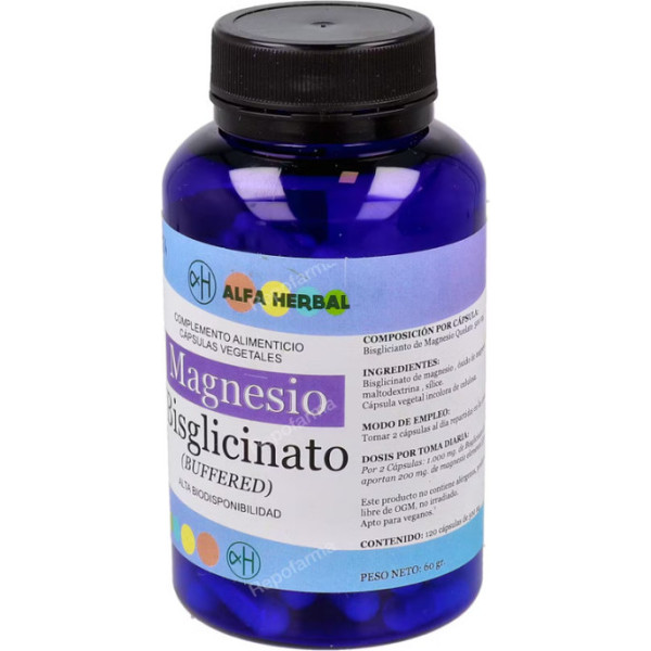 Capsule Alfa Herbal Magnesio Bisglicinato 120v